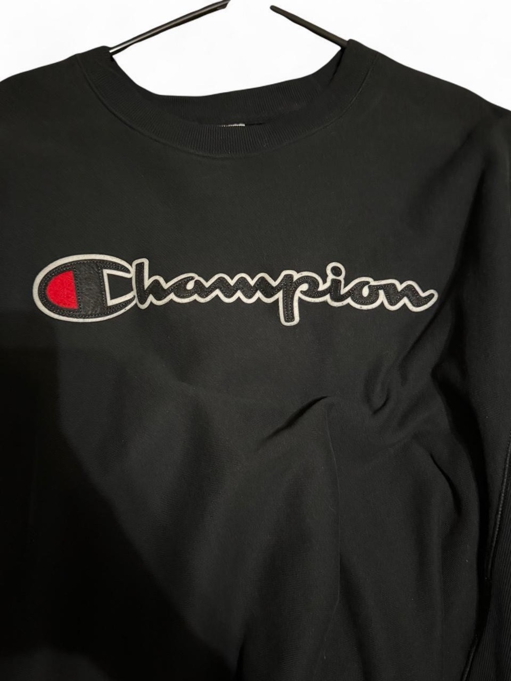 Men’s black champion sweatshirt size l